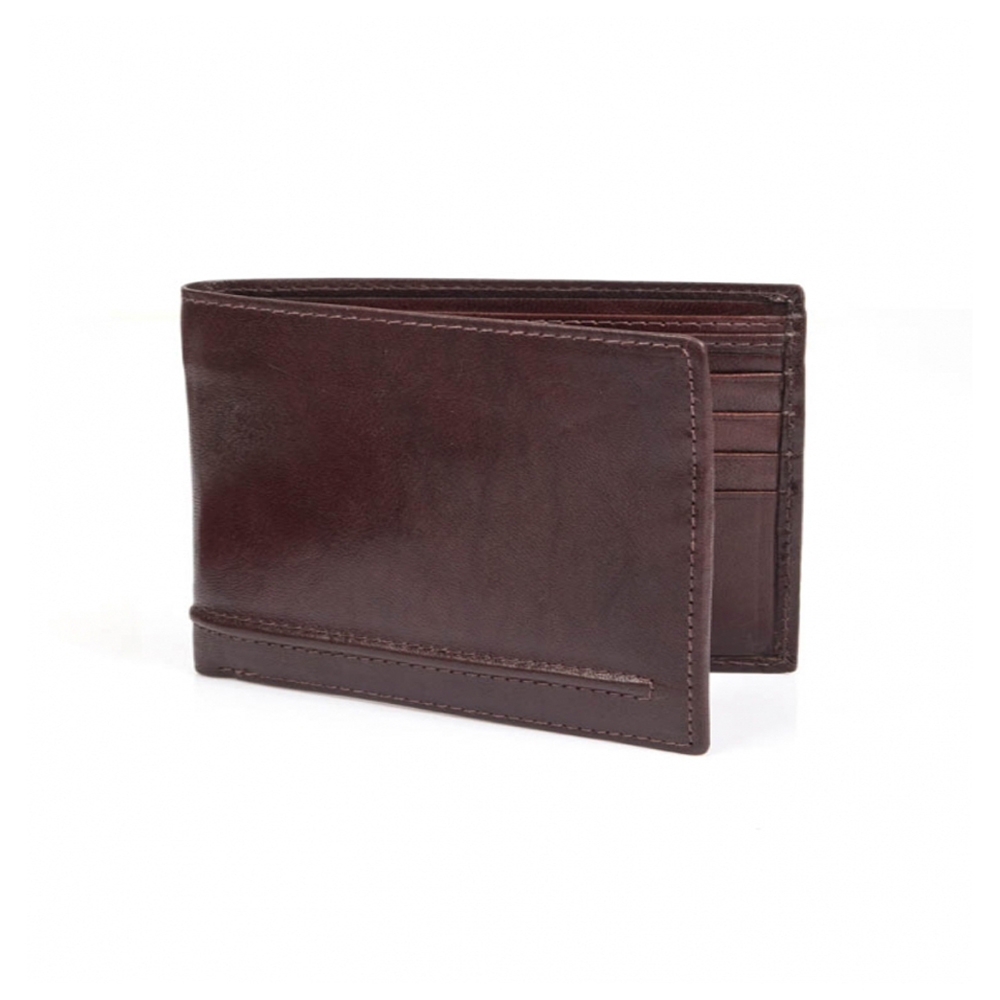 Waxed Leather Slim Billfold Wallet